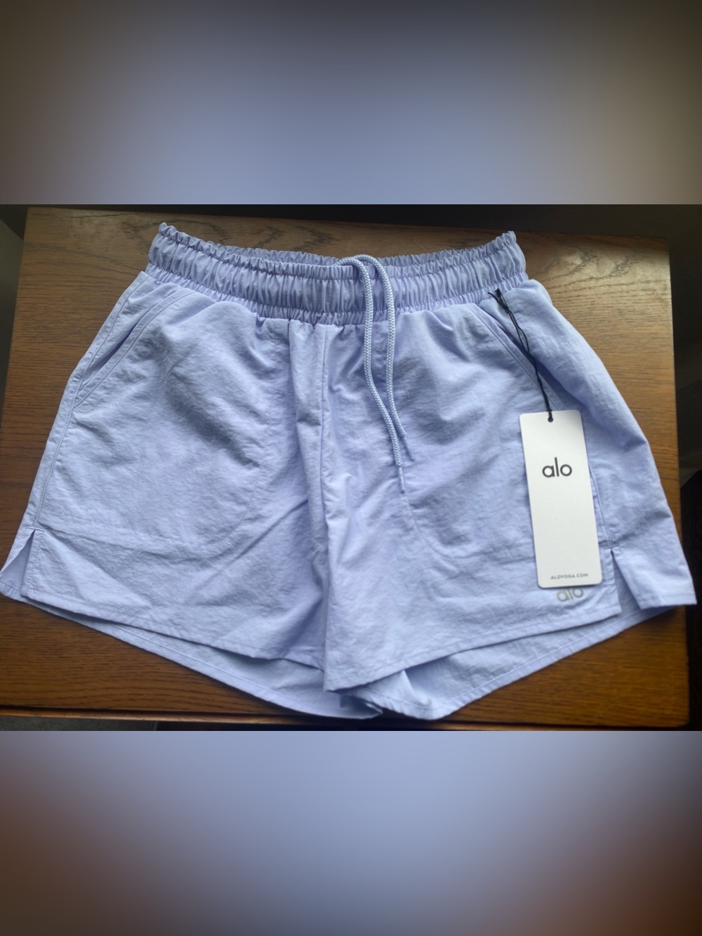 ALO Yoga Women's Athletic Shorts in Light Lavender